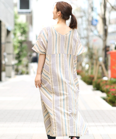チチカカ |2WAY手織りストライプワンピース