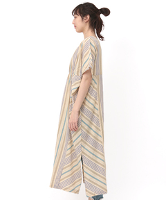チチカカ |2WAY手織りストライプワンピース