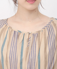 チチカカ |2WAY手織りストライプワンピース