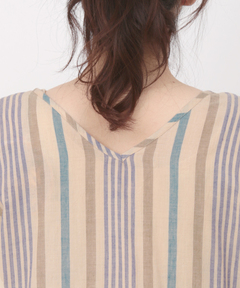 チチカカ |2WAY手織りストライプワンピース