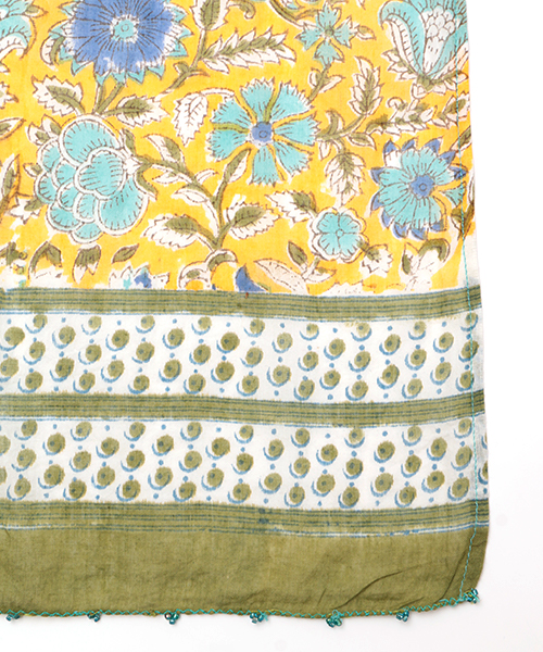 ブロックプリントスカーフ / スカーフ | エスニックファッション＆雑貨