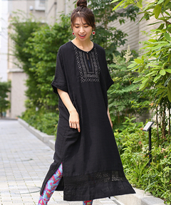 チチカカ |ハンドラクノウ刺繍ワンピース