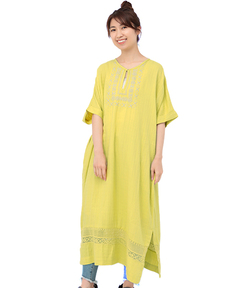 チチカカ |ハンドラクノウ刺繍ワンピース