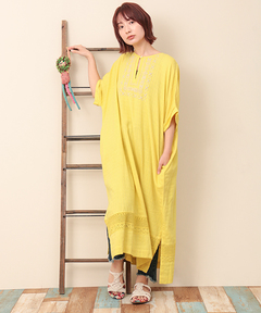 チチカカ |ハンドラクノウ刺繍ワンピース