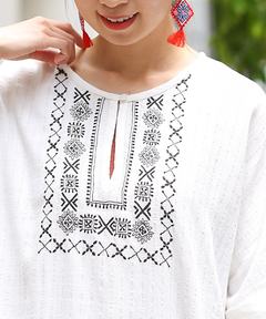 チチカカ |ハンドラクノウ刺繍ワンピース