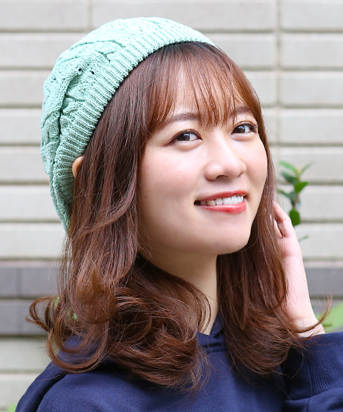 chisaki Nic ベレー帽　カーキ chisaki(チサキ) ウールフエルトベレー Epoca ベレー帽