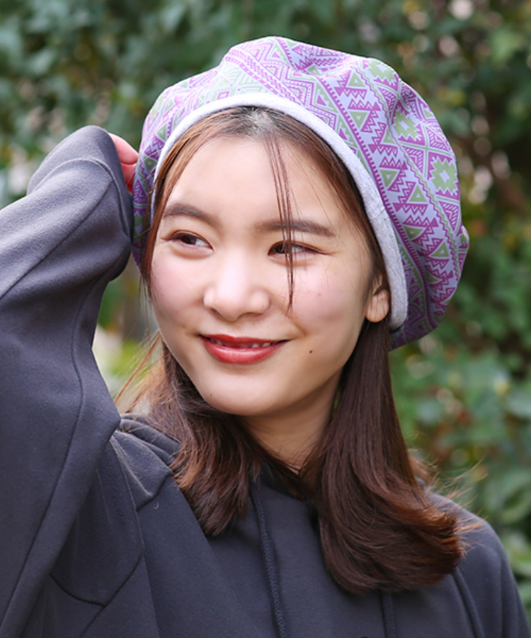 リバーシブルスウェットベレー帽 / ベレー帽 | エスニックファッション