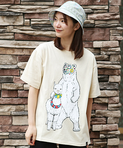 チチカカ |go slow caravanコラボ カラベラプリントTシャツ