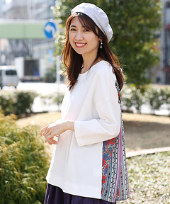 チチカカ |パッチストライププリントプルオーバー