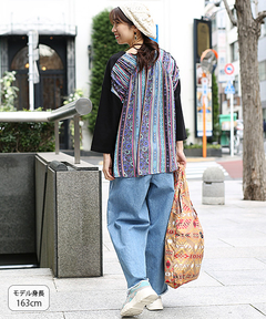 チチカカ |パッチストライププリントプルオーバー