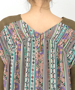 チチカカ |パッチストライププリントプルオーバー