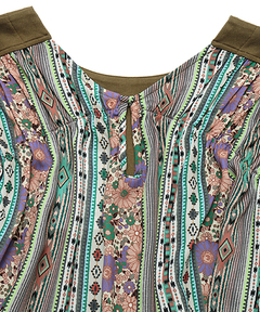 チチカカ |パッチストライププリントプルオーバー