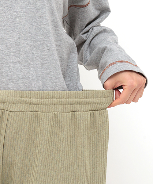 リラクシーリブパンツ / パンツ | エスニックファッション＆雑貨の