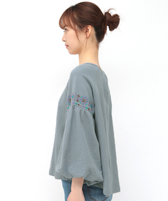 チチカカ |キカ刺繍バルーンスリーブプルオーバー