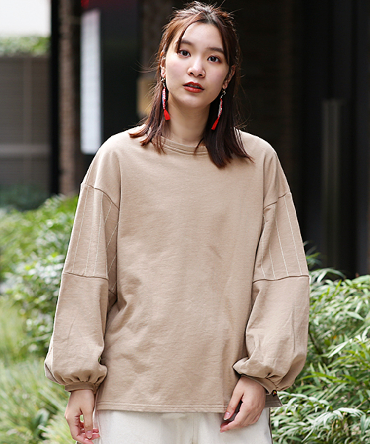 チチカカ |ボリュームスリーブステッチプルオーバー