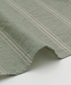 チチカカ |ストライプ×クロス刺繍シャツワンピース