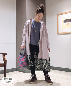 チチカカ |シャンブレープリントコンビワンピース