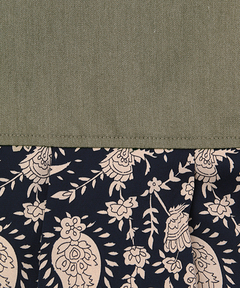 チチカカ |シャンブレープリントコンビワンピース