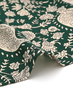 チチカカ |シャンブレープリントコンビワンピース