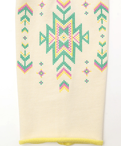 チチカカ |配色裏毛ナバホ刺繍プルオーバー