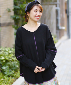 チチカカ |ウェーブリブ2wayプルオーバー