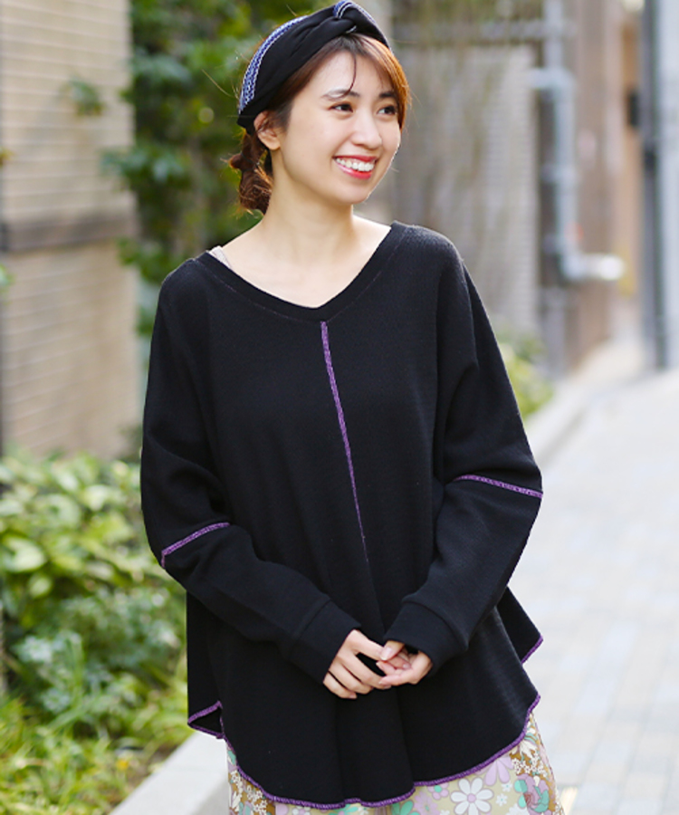 チチカカ |ウェーブリブ2wayプルオーバー