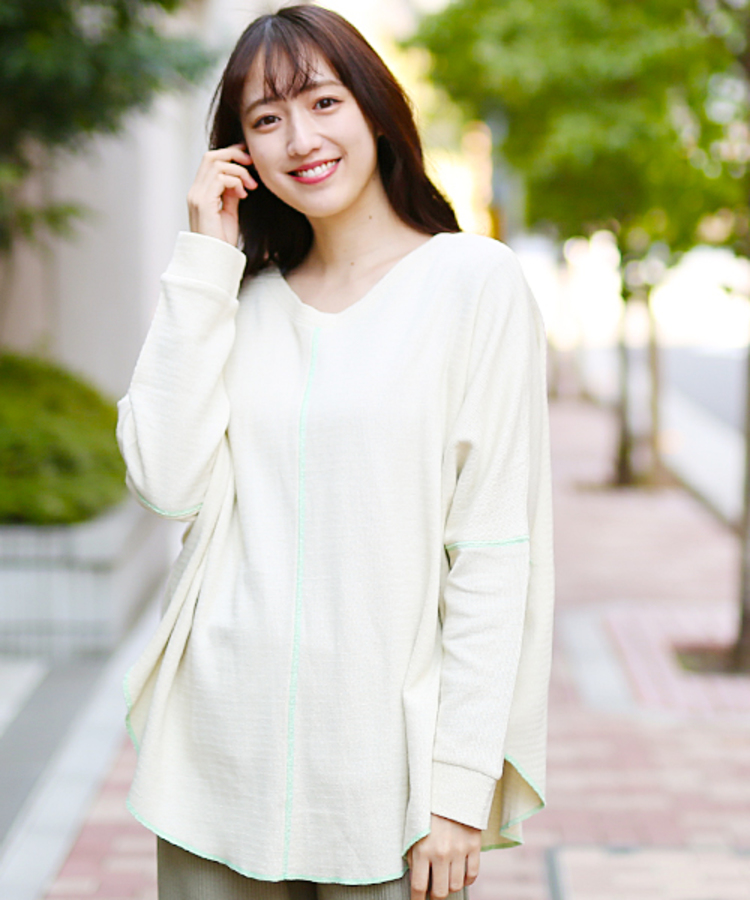 チチカカ |ウェーブリブ2wayプルオーバー