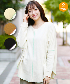 チチカカ |ウェーブリブ2wayプルオーバー