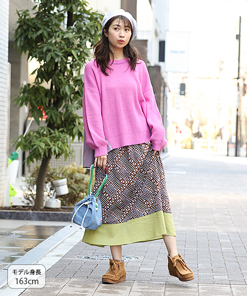 ウォッシャブルアンチピリングニットトップス / ニット