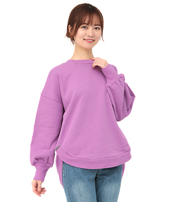 チチカカ |配色裏毛ラウンドヘムプルオーバー