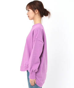 チチカカ |配色裏毛ラウンドヘムプルオーバー