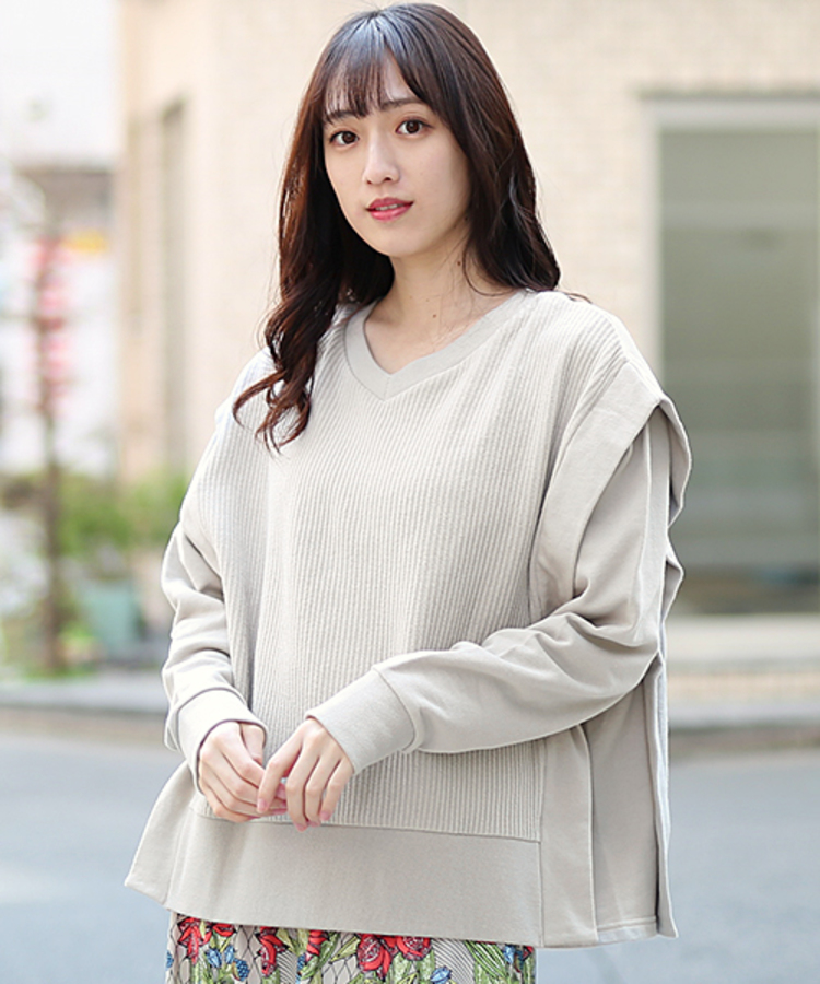 チチカカ |2WAY裏毛&リブプルオーバー