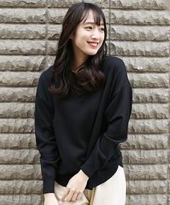 チチカカ |エコベロラウンドヘムニットプルオーバー