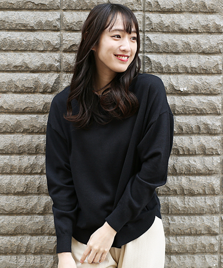 チチカカ |エコベロラウンドヘムニットプルオーバー