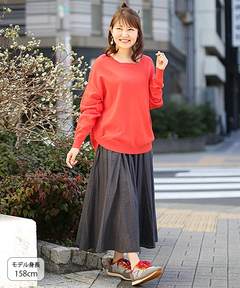 チチカカ |エコベロラウンドヘムニットプルオーバー