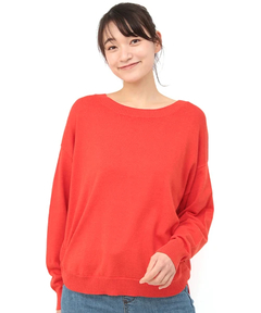 チチカカ |エコベロラウンドヘムニットプルオーバー