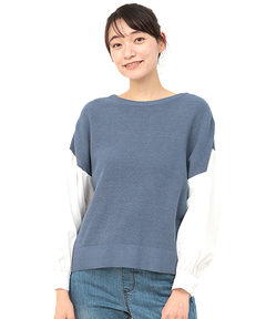 チチカカ |ボリュームパフコンビニットプルオーバー