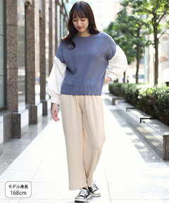 チチカカ |ボリュームパフコンビニットプルオーバー