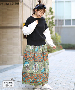 チチカカ |ボリュームパフコンビニットプルオーバー