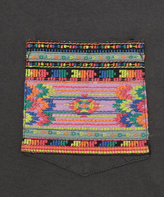 チチカカ |フェアトレードコットンドルマンポケット刺繍プルオーバー