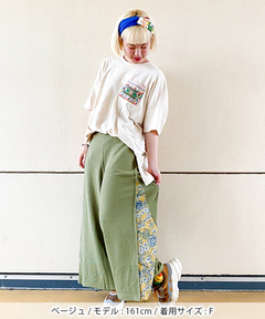 チチカカ |フェアトレードコットンドルマンポケット刺繍プルオーバー