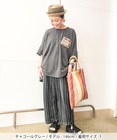 チチカカ |フェアトレードコットンドルマンポケット刺繍プルオーバー