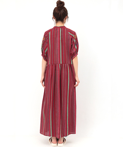 チチカカ |マルチストライプ刺繍ワンピース