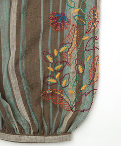 チチカカ |マルチストライプ刺繍ワンピース