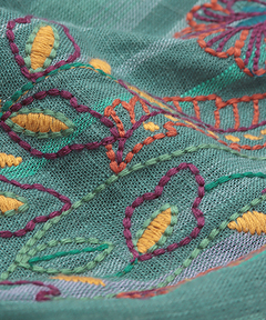 チチカカ |マルチストライプ刺繍ワンピース