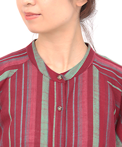 チチカカ |マルチストライプ刺繍ワンピース