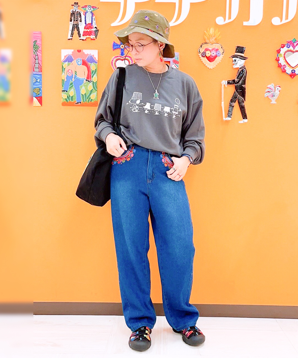 スキップ刺繍アドベンチャーハット / ハット | エスニック