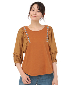 チチカカ |ギャザースリーブプルオーバー