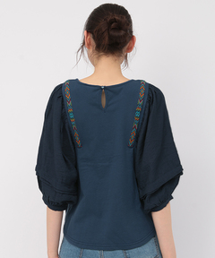 チチカカ |ギャザースリーブプルオーバー