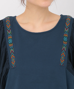 チチカカ |ギャザースリーブプルオーバー